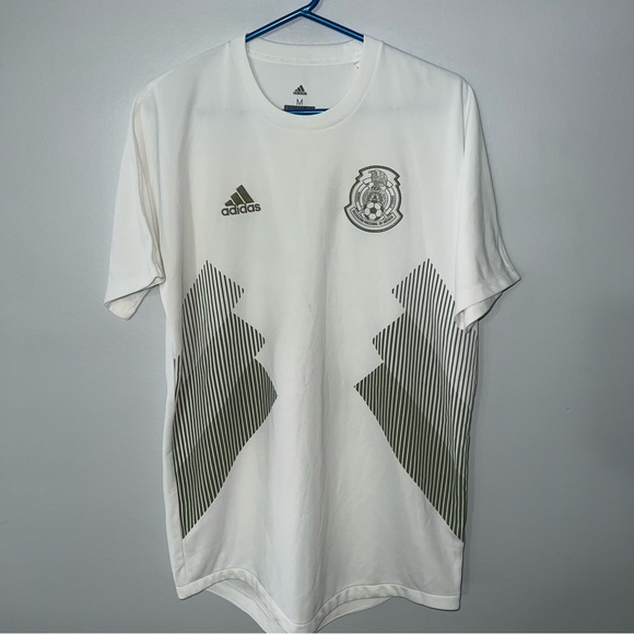 Mexico Special Edition Jersey Mens Medium White Adidas 2017-2018 Futbol - Picture 1 of 7